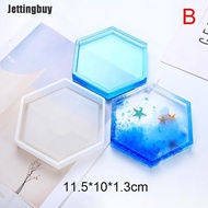 Jettingbuy Đế Lót Cốc Bằng Nhựa Resin Silicon Khuôn Làm Đồ Trang Sức Khuôn Epoxy Dụng Cụ Thủ Công