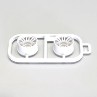 CRtoys Kyosho Mini-Z Multi Wheel II Wide Offset 3.0 RE30 Rim 2 pcs White MZH131W-W3B