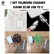 1 SET 22.5w Protector Cable Protector Shell Xiaomi POCO 22.5w Set Cartoon Charger Protective Cover C