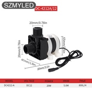 DC 12V/24V Water Pump Low Noise Brushless Motor Mini Submersible Pump Pressure Pump For Garden Aquar