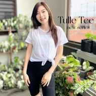 NEW Tulle tee mesh top modern gym clothes/ gym clothes/ modern zumba clothes/