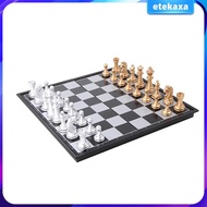 [Etekaxa] Magnetic Chess Set,  Chess Set Chess Checkers  Folding Chess Board for Adults