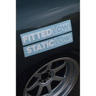 JDM🔰 Lowered Culture Static Low Fitted Low Bezza Myvi Dugong Car Sticker waterproof