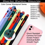 Realme 9i 8 Pro 7 6 6i 5 5i 5S 5Pro 6Pro 7Pro A96 A76 Color Corner Shockproof Phone Case Casing Cove