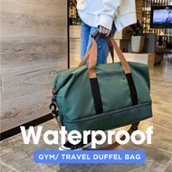 Gym Fitness Travel Duffle Bag Waterproof Wet Dry Shoe Compartment Oxford Cloth Travel Duffle Bag