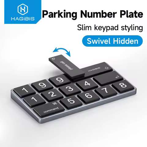 Hagibis Car Temporary Parking Phone Number Plate Parking License Aluminum Creative Parking Telephone