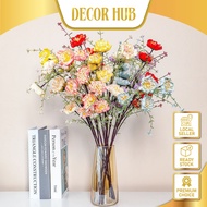 Decorhub 5heads Azalea Artificial Flower Bunga Camellia Flower Bunga Palsu Bunga Azalea Fake Flower