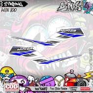 HONDA WIN 100 ALBINO WINER RACING KD22 VARIATION STICKER STRIPING