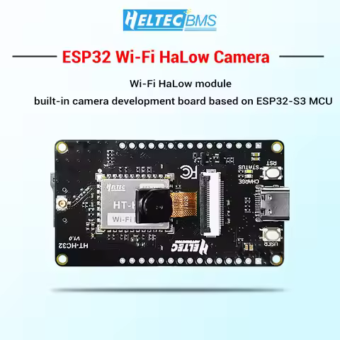 Heltec Wi-Fi HaLow HC32 Dev-board ESP32 Camera Set Dual Band 24GHz Sub 1GHz MESH Wi-Fi Bluetooth Gat