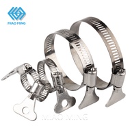 304 Stainless Steel Hose Clip Clamp Adjustable Hose Pipe Clips Fastener Fuel Line Pipe With Handle