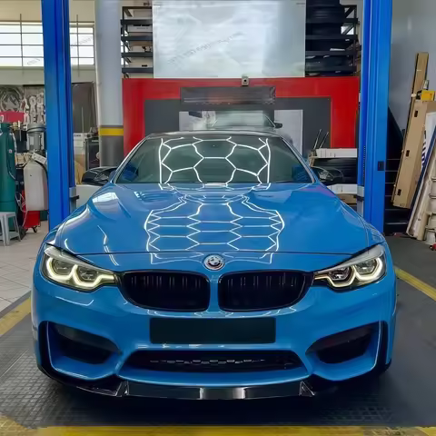 Front Bumper Lip Splitter Diffuser Spoiler Gloss Black For BMW F80 M3 F82 F83 M4 2013-2019 CS Style 