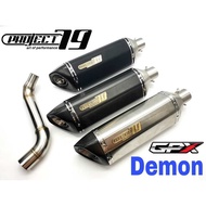 Project79 Exhaust GPX DEMON 150 Muffler Stainless Steel Project 79 Thailand GN150 GR150 Ekzos QPM06 