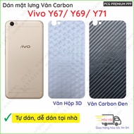 Vivo Y67 / Y69 / Y71 carbon skin Back Cover Sticker