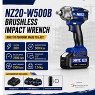 Nietz 20V Brushless Impact Wrench Mesin Impak Buka Tayar 500Nm