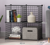 RAK SUSUN SERBAGUNA RAK BUKU BESI RAK SERBAGUNA RAK TOYS STORAGE BOX LEMARI BUKU SUSUN LEMARI MAINAN