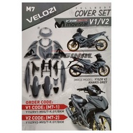 VELOZI Full Cover Set For YAMAHA Y15ZR V1 V2 M MOVISTAR KHAKIS GREY