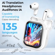 HTC NE20 Earphones Wireless Noise Cancelling Bass Earsets TWS Earbuds AI 134 Language Translator Sma