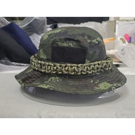 Army Camouflage Hat With Rope Around The Size 59 Cm.