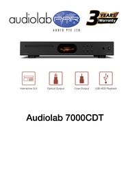 AUDIOLAB 7000CDT (BLACK) 3 YEARS WARRANTY, CD TRANSPORT, AUDIOPHILES