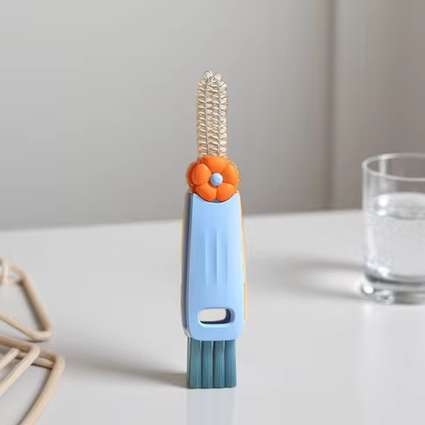 3 in 1 Cup Lid Gap Cleaning Brush, 3 Pcs Multifunctional Insulation Bottle Cleaning Tools for Bottle