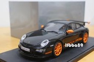 AUTOart 1/18 PORSCHE 911 (997) GT3 RS BLACK/ORANGE 保時捷原廠 黑/橘