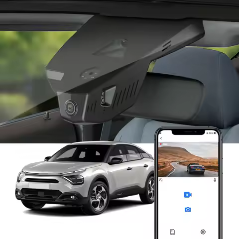 FITCAMX 4K OEM Factory Style Dash Cam for Citroen C4/e-C4 MK3 (2021-2023), WiFi Car Camera DVR, Seam