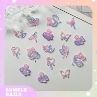 Hk14- 50pcs DIY Nail Art 3D Glow in the Dark Beads Hand Craft Decoration Nail Art Accessories