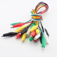 10pcs  DIY Roach Clip Electrical Clips Alligator Crocodile Clips Cable Test Leads Jumper Wire Cord  