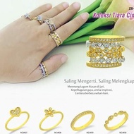 [ZHULIAN] Cincin Simple dan Minimalist Zhulian, Goldplated/Rhodium plated Ring design kecil molek cu