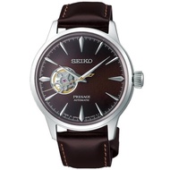 [Powermatic] Seiko SSA407 Ssa407J SSA407J1 Presage Automatic Cocktail Time Stinger Brown Leather Watch