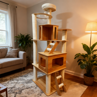 ต้นไม้และคอนโดสำหรับสัตว์เลี้ยง cat condo wooden คอนโดแมว คอนโดแมวใหญ่ๆ cat tree cat tower