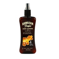 HAWAIIAN Tropic Dark Tanning Oil SPF4 240ml. ฮาวายเอียน ทรอพพิค ด๊าก แทนนิ่ง ออยล์อาบแดด