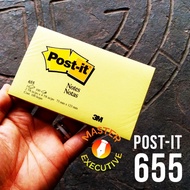 Post-it3m Notes 655 Canary Yellow USA - 73 mm x 123 mm 3M-3