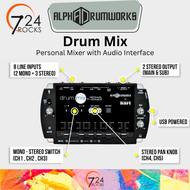 724ROCKS Alpha Drumworks Drum Mix Personal Mixer with Audio Interface - mixer 混音器 多轨录音混音器 roland mix