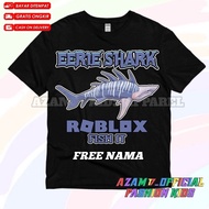 Roblox Fish It Eerie Shark Kids T-Shirt Free Name / Roblox Fish It Fisch Eerie Shark Game Kids T-Shi