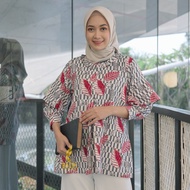 Batik Soganno BLOUSE RAINA Tops BATIK Shirts For Women Soganno/Tops For Women/BLOUSE For Women