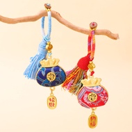 New Chinese Style Song Jin Wormwood Lucky Bag Pendant Handmade diy Key Pendant Car Pendant Accessori