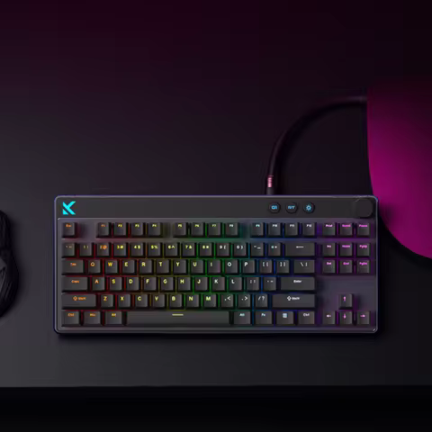 MCHOSE MIX87 Magnetic Swtich Keyboard Wired Gaming Keyboard 8K+256K Esport 0.08ms Low Latency E-Spor