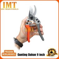 New New Kapusi Gunting Dahan Elite Gemuk Orange Abu Gagang Karet SK-5 9 inch K-8651 Berkualitas
