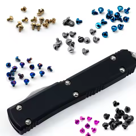 10pcs/lot 6 Colors OTF Disassembled Titanium Knife Triangle Screws For Microtech UTX-85 Ultratech Kn