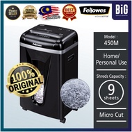 【READY STOCK | 100% ORIGINAL】FELLOWES 450M HEAVY DUTY SHREDDER MICRO CUT 9 SHEETS | PAPER SHREDDER | SHREDDER MACHINE