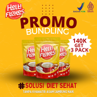 [COD - FREE ONGKIR] 3 PACK HELTI FLEKES Sereal Tepung Garut - Pati Garut Instan / Tepung Garut Origi