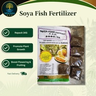 Soya Fish Organic Fertilizer 8-8-8+TE Slow Release for Plants & Durian | 鱼豆肥