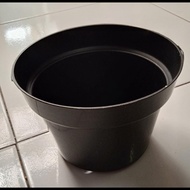 Ot Black Plastic 19x13cm | Flower Pot | Black Plastic Pot | Flower vase