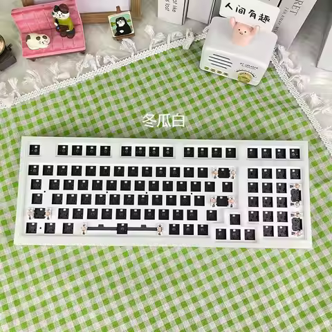 Custom T98 Keyboard Kit Wireless 3 Mode Wired 2.4GHz Bluetooth Customized 4000mAh Hot Swap RGB Gamin