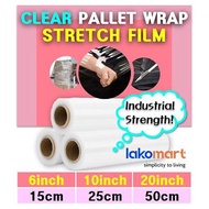 【CARTON BULK ORDER】 Clear Plastic Pallet Wrap Film Wrap Industrial Strength Stretch Pack Shrink [ 4 6 1