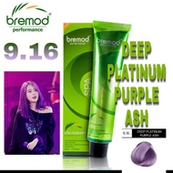 Bremod Performance SPA Hair Color ( DEEP PLATINUM PURPLE ASH 9:16  ) 100 ml haircolor