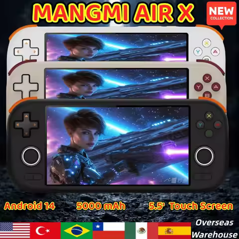 MANGMI AIR X Handheld Game Console Qualcomm Snapdragon 662 5.5'' Touchscreen15W FastCharging Android