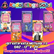 SET KATA-KATA MOTIVASI 7.0 (ENGLISH)(5 PCS/SET)