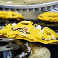 INSPEED kaliper brek berkelajuan tinggi ts6 cs6 set kaliper enam piston dan empat piston, kaliper be